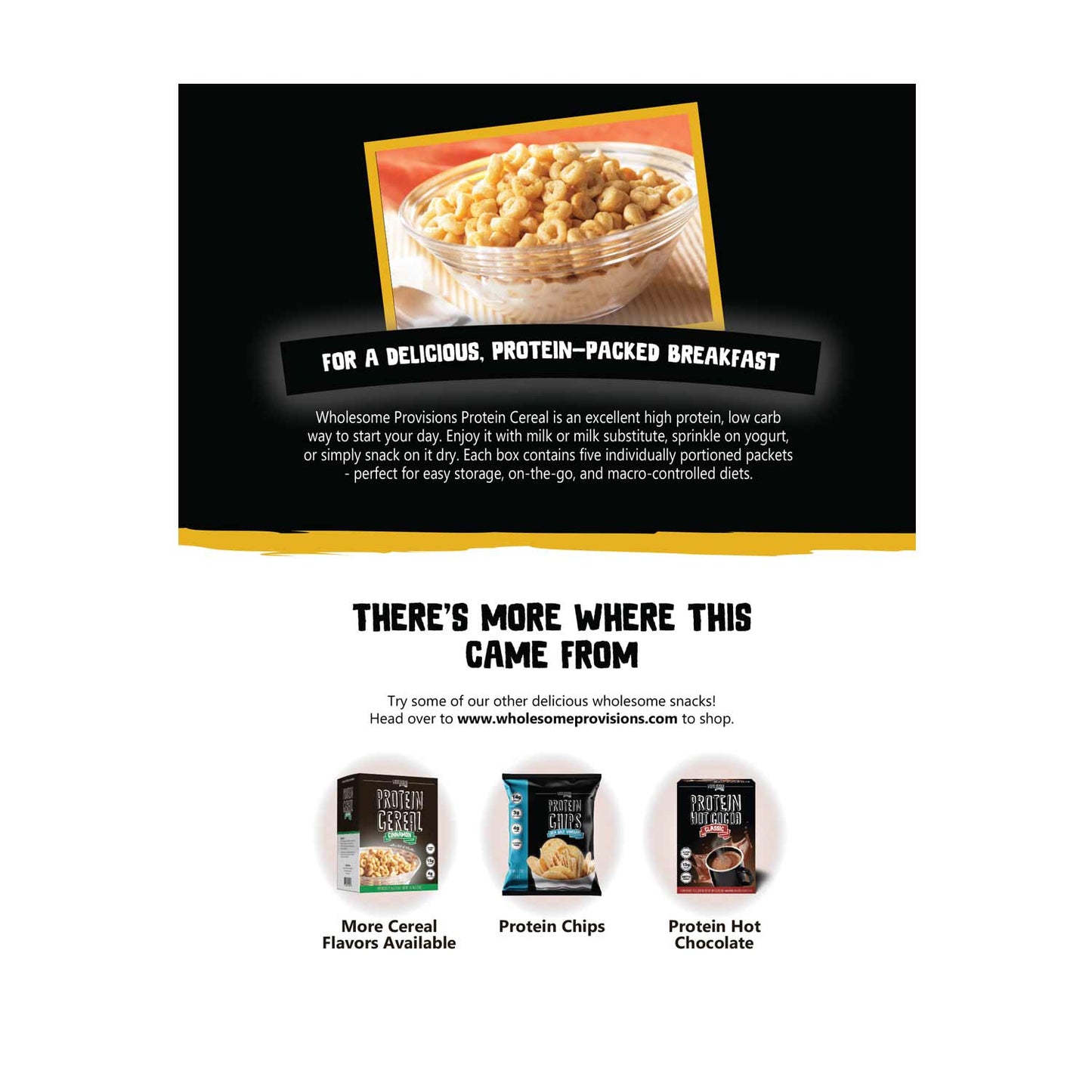 Honey Nut Protein Cereal - High Protein & Fiber, Low Carb - Wholesome Provisions