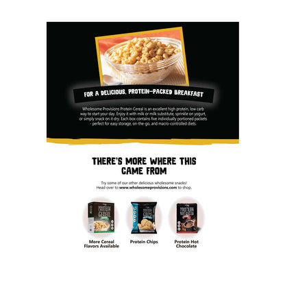 Honey Nut Protein Cereal - High Protein & Fiber, Low Carb - Wholesome Provisions