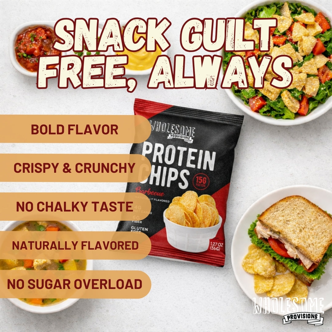 Protein Chips - Barbecue, High Protein & Fiber, Low Carb