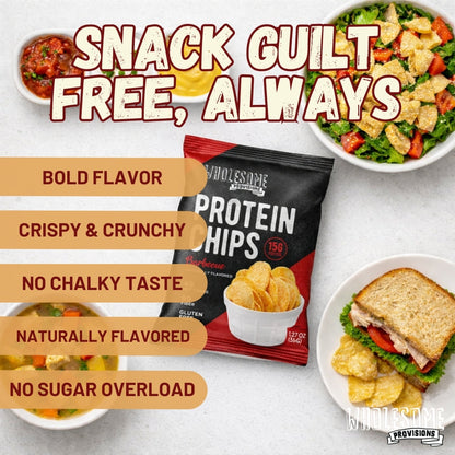 Protein Chips - Barbecue, High Protein & Fiber, Low Carb