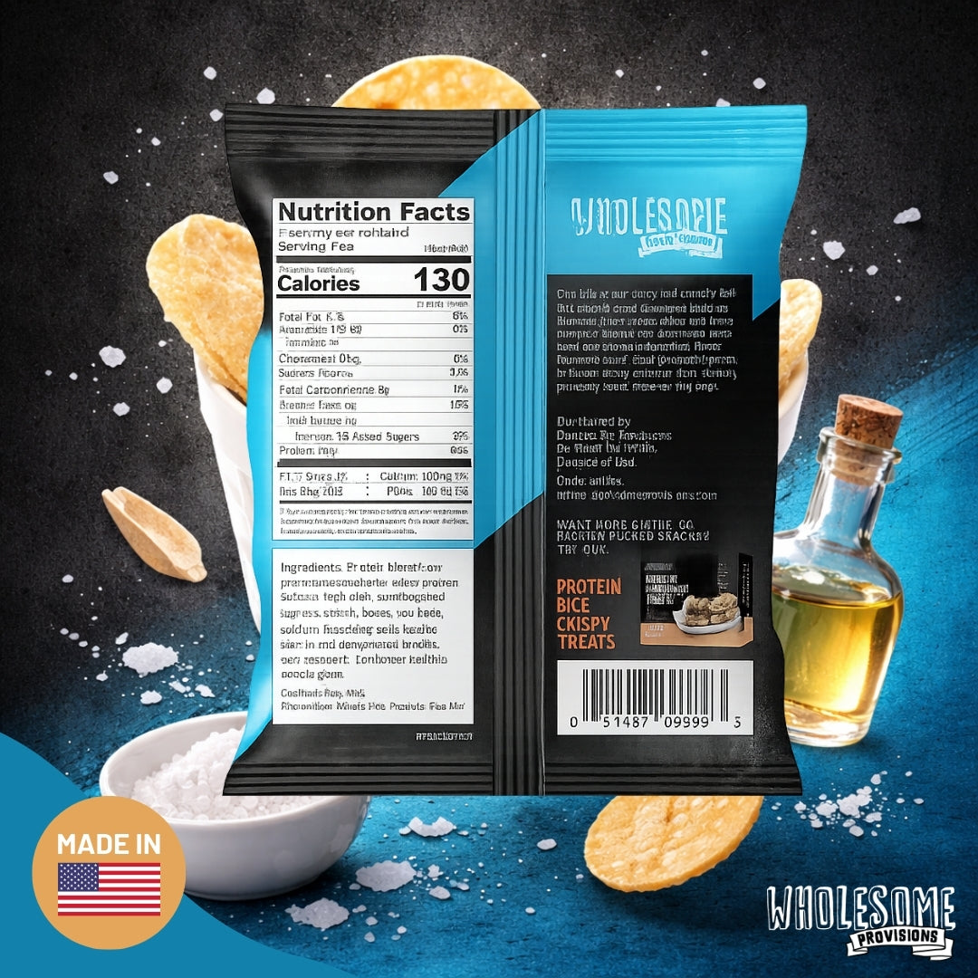 Protein Chips - Sea Salt Vinegar, High Protein & Fiber, Low Carb