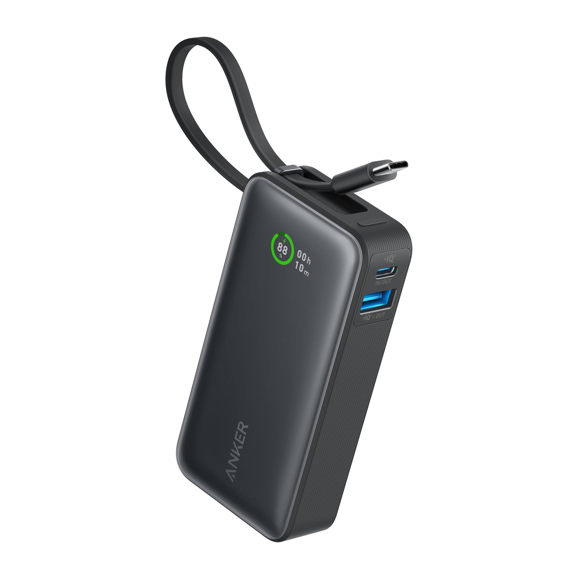 Anker Nano Power Bank (30W, Built-In USB-C Cable) Anker