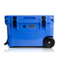 60 Quart Ice Vault Roto-Molded Cooler with Wheels - Blue Coolers - The Track and Field Store