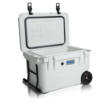 60 Quart Ice Vault Roto-Molded Cooler with Wheels - Blue Coolers - The Track and Field Store
