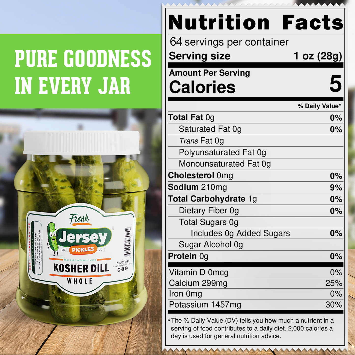 Whole Kosher Dill Pickles