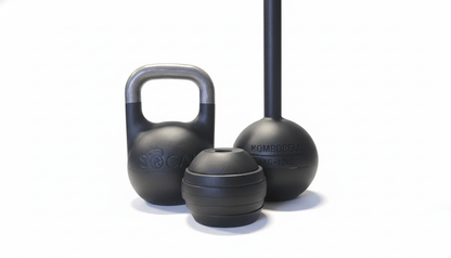 6–12 kg (13–26 lb) Adjustable Mace/Kettlebell System – Powder-Coated Cast-Iron – Black | SoCal Kettlebellz SoCal Kettlebellz