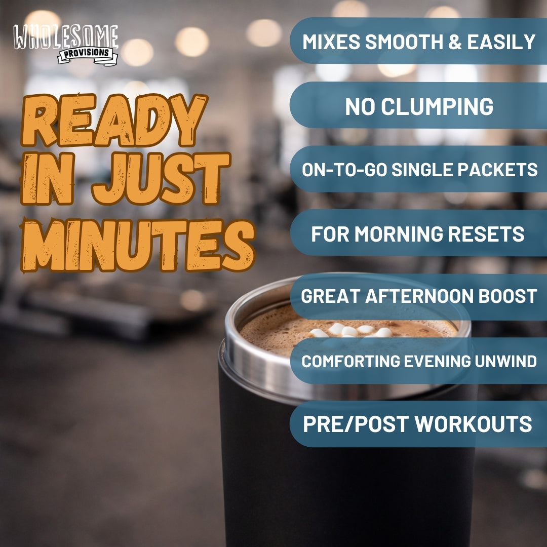 Protein Hot Chocolate with Mini Marshmallows - High Protein & Low in Carbs, Keto-Friendly