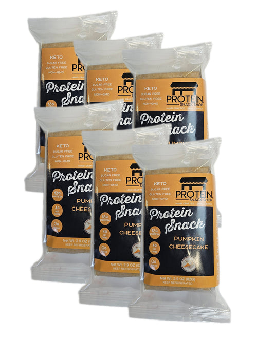 Pumpkin Protein Cheesecake, 6-Ct, Low Carb, Gluten-Free, Snack Bar