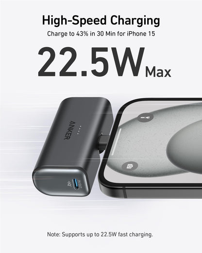 Anker Nano Power Bank (22.5W, Built-In USB-C Connector) Anker