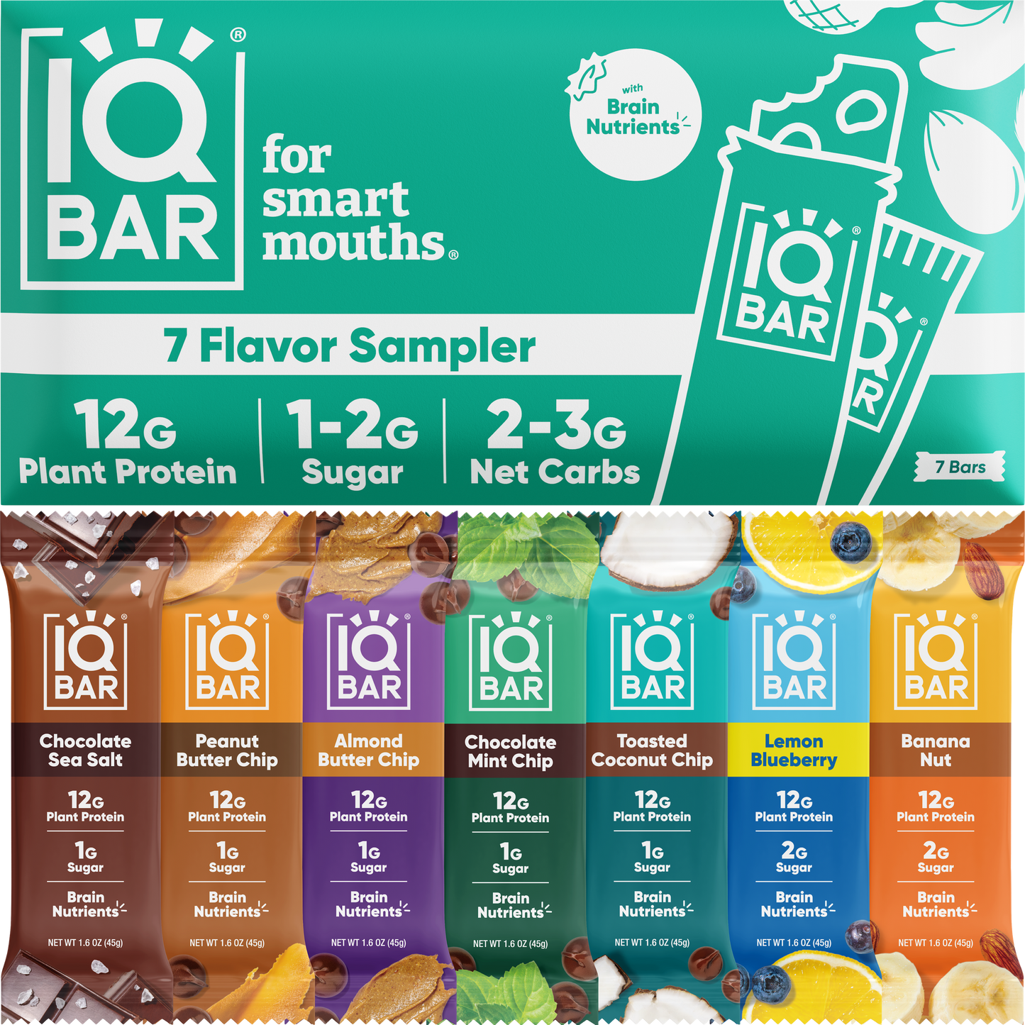 7 Bar Sampler - IQ Bar - The Track and Field Store