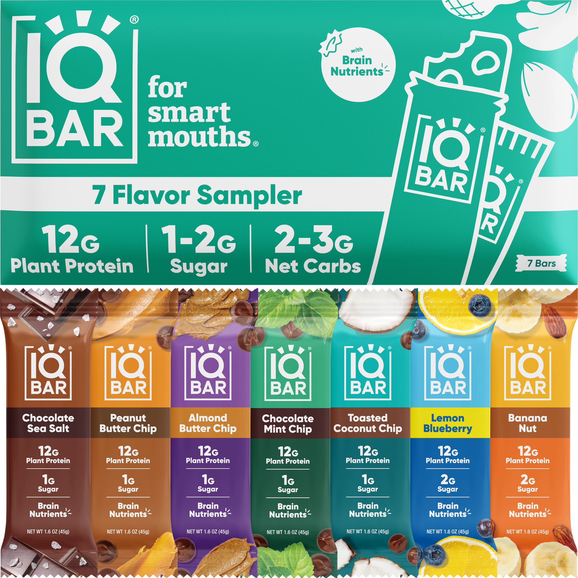 7 Bar Sampler - IQ Bar - The Track and Field Store