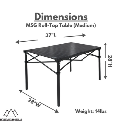 Roll Top Table - Mountain Summit Gear - The Track and Field Store