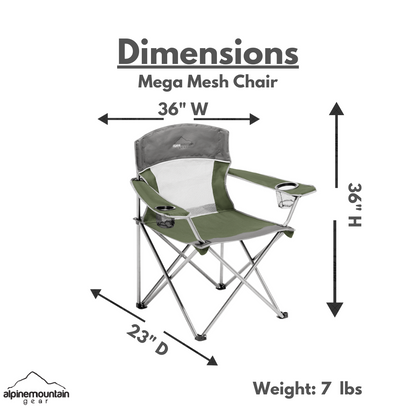 Mega Mesh Chair - Mountain Summit Gear - The Track and Field Store