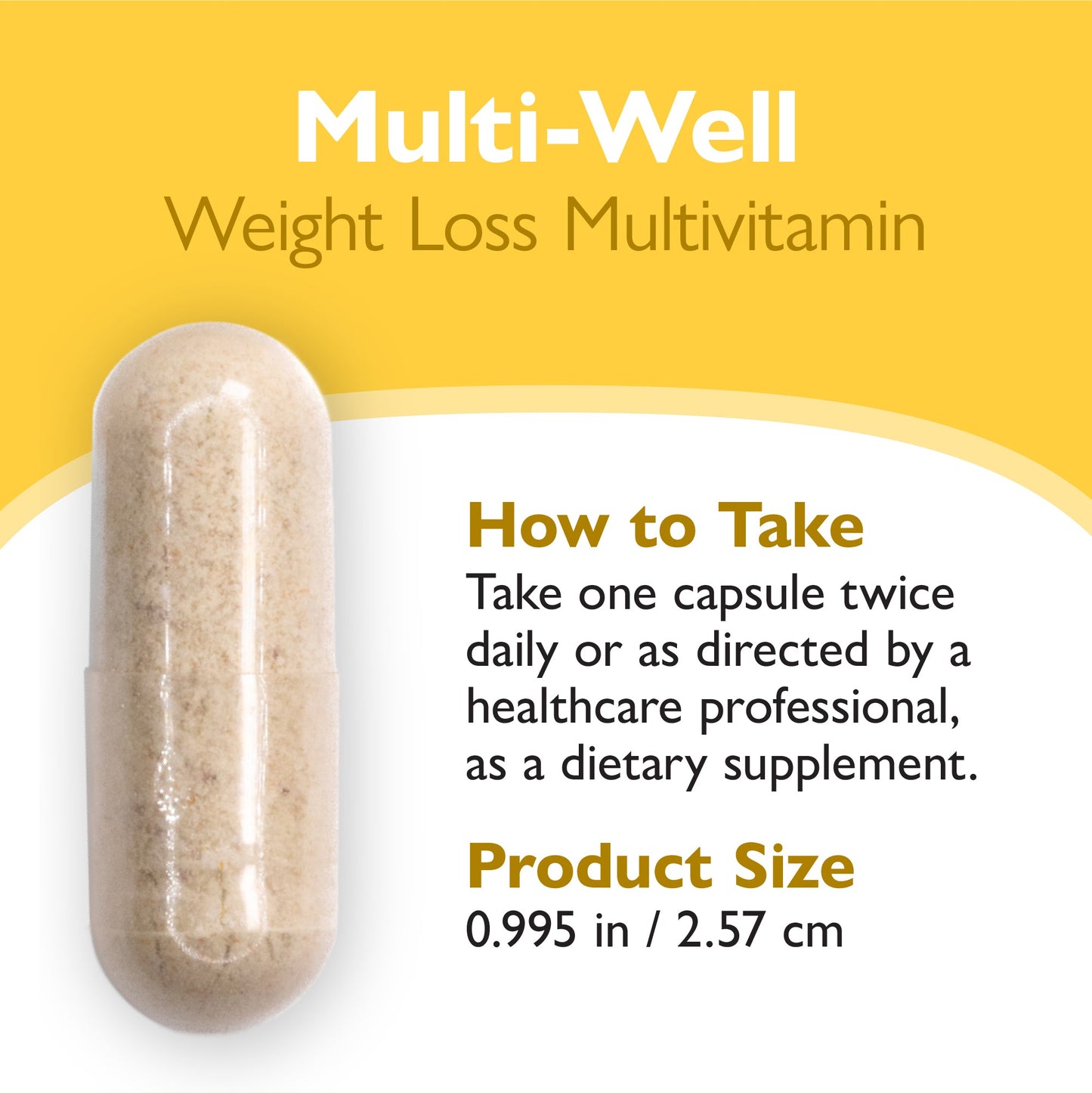 Multi-Well Weight Loss Multivitamin Capsules
