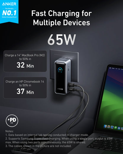 Anker Prime Power Bank (9.6K, 65W, Fusion) Anker