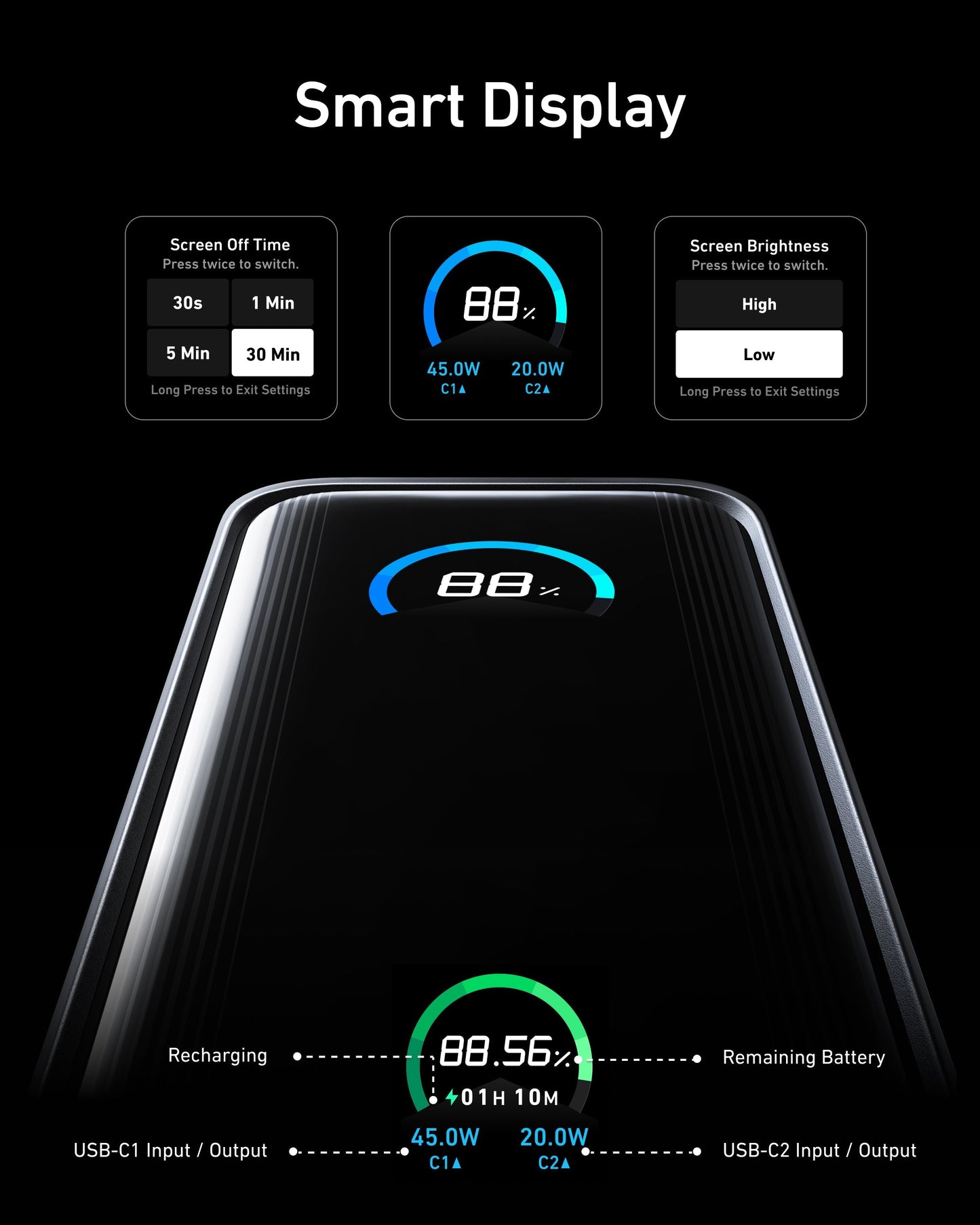 Anker Prime Power Bank (9.6K, 65W, Fusion) Anker