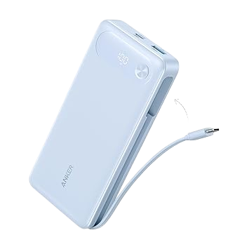 Anker Power Bank (20K, 87W, Built-In USB-C Cable) Anker