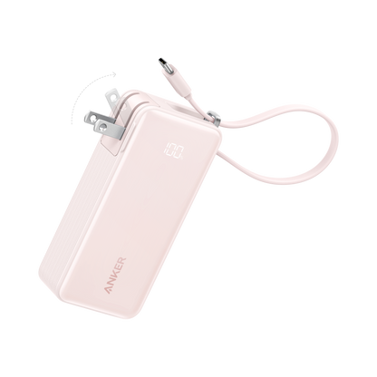 Anker Power Bank (10K, Fusion, Built-In Cable) Anker