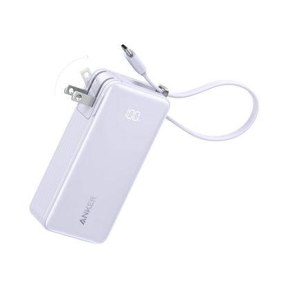 Anker Power Bank (10K, Fusion, Built-In Cable) Anker