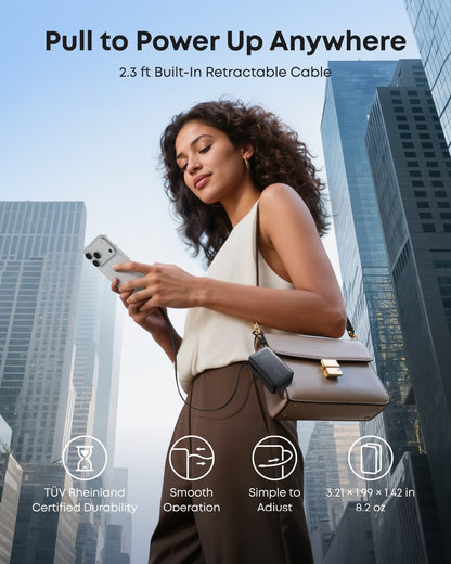 Anker Nano Power Bank (10K, 45W, Built-In Retractable USB-C Cable) Anker