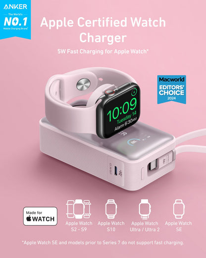 Anker MagGo Power Bank (10K, 35W, For Apple Watch) Anker