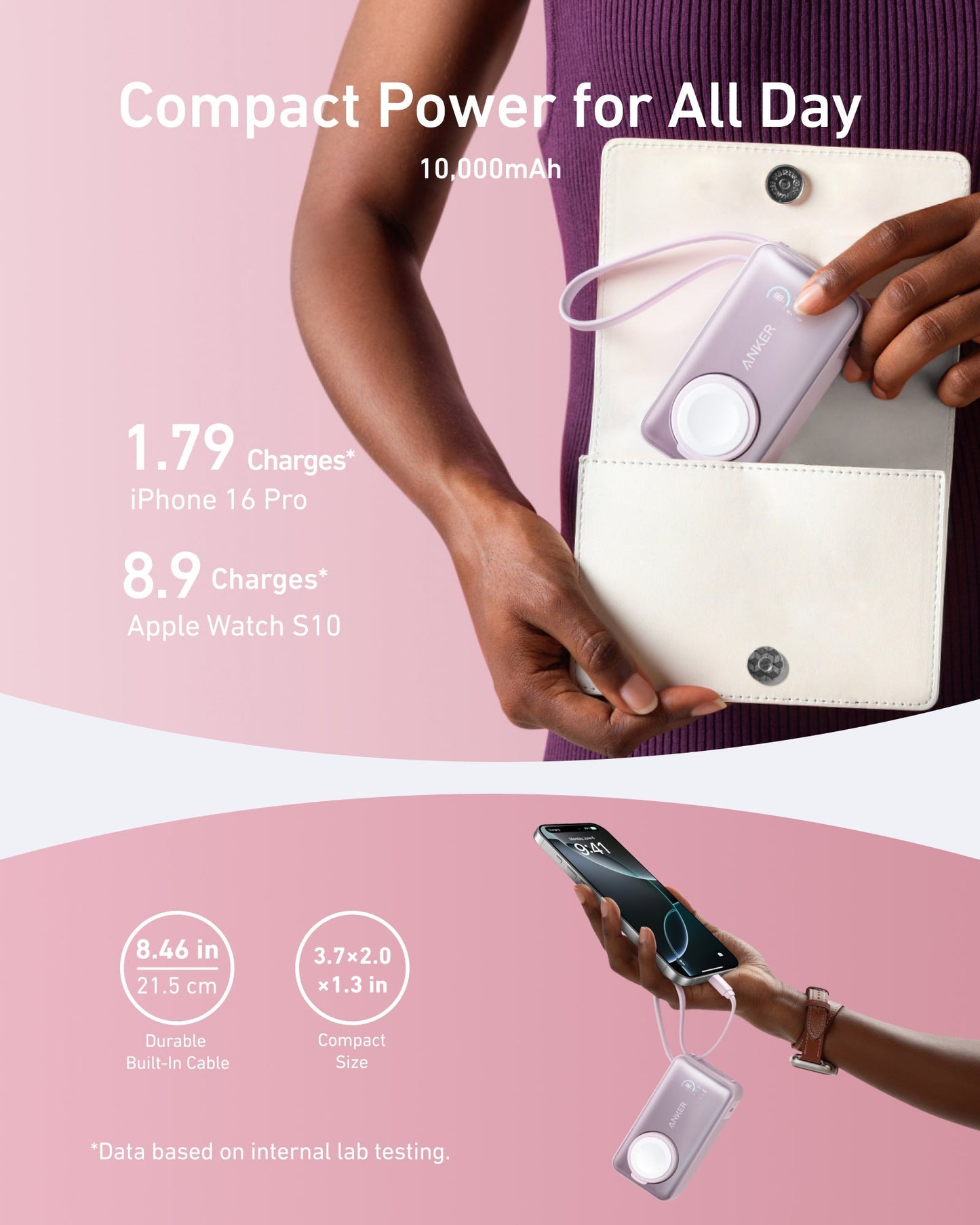 Anker MagGo Power Bank (10K, 35W, For Apple Watch) Anker