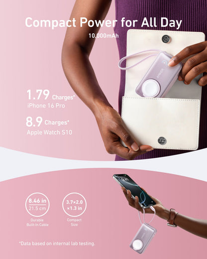 Anker MagGo Power Bank (10K, 35W, For Apple Watch) Anker