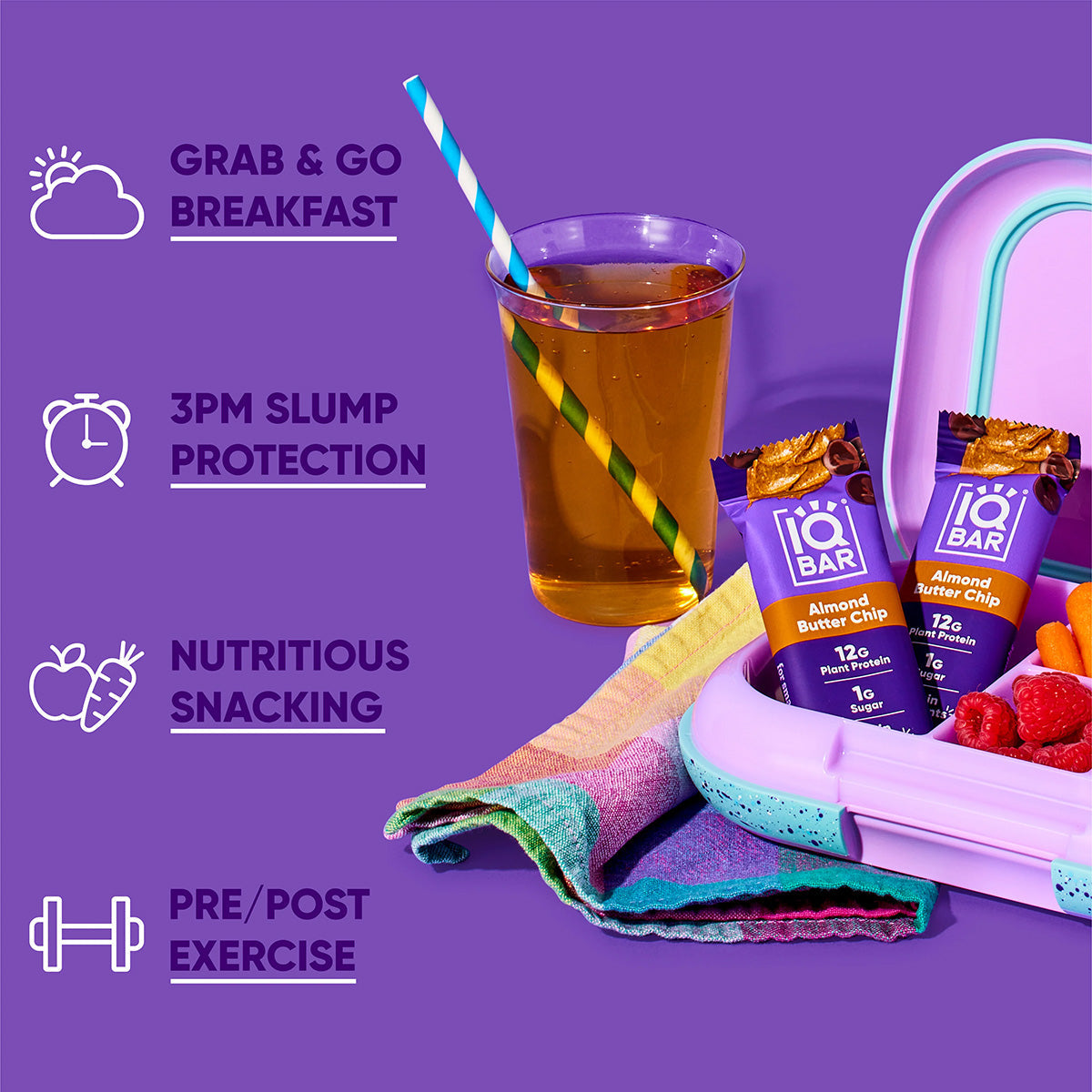 Almond Butter Chip (12 Bars) - IQ Bar - The Track and Field Store