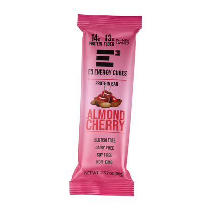 Almond Cherry E3 Energy Cubes - Protein Bars (12 Bars)