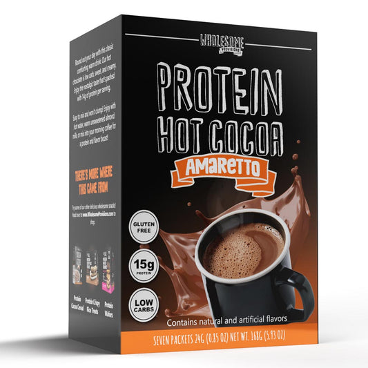 Amaretto Protein Hot Chocolate - High Protein & Low in Carbs, Keto-Friendly - Wholesome Provisions