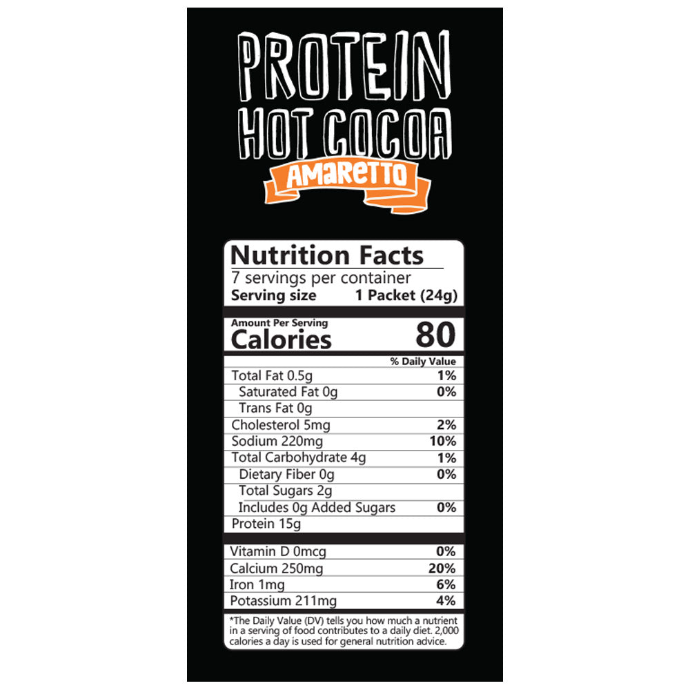 Amaretto Protein Hot Chocolate - High Protein & Low in Carbs, Keto-Friendly - Wholesome Provisions - The Track and Field Store
