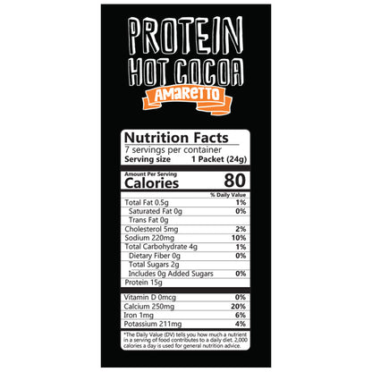 Amaretto Protein Hot Chocolate - High Protein & Low in Carbs, Keto-Friendly - Wholesome Provisions - The Track and Field Store