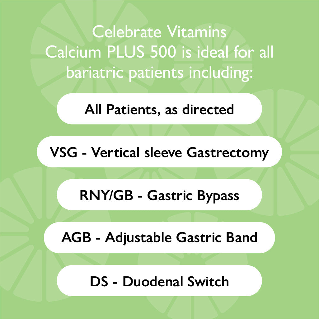 Calcium PLUS 500 Chewable - Celebrate Vitamins Celebrate Vitamins