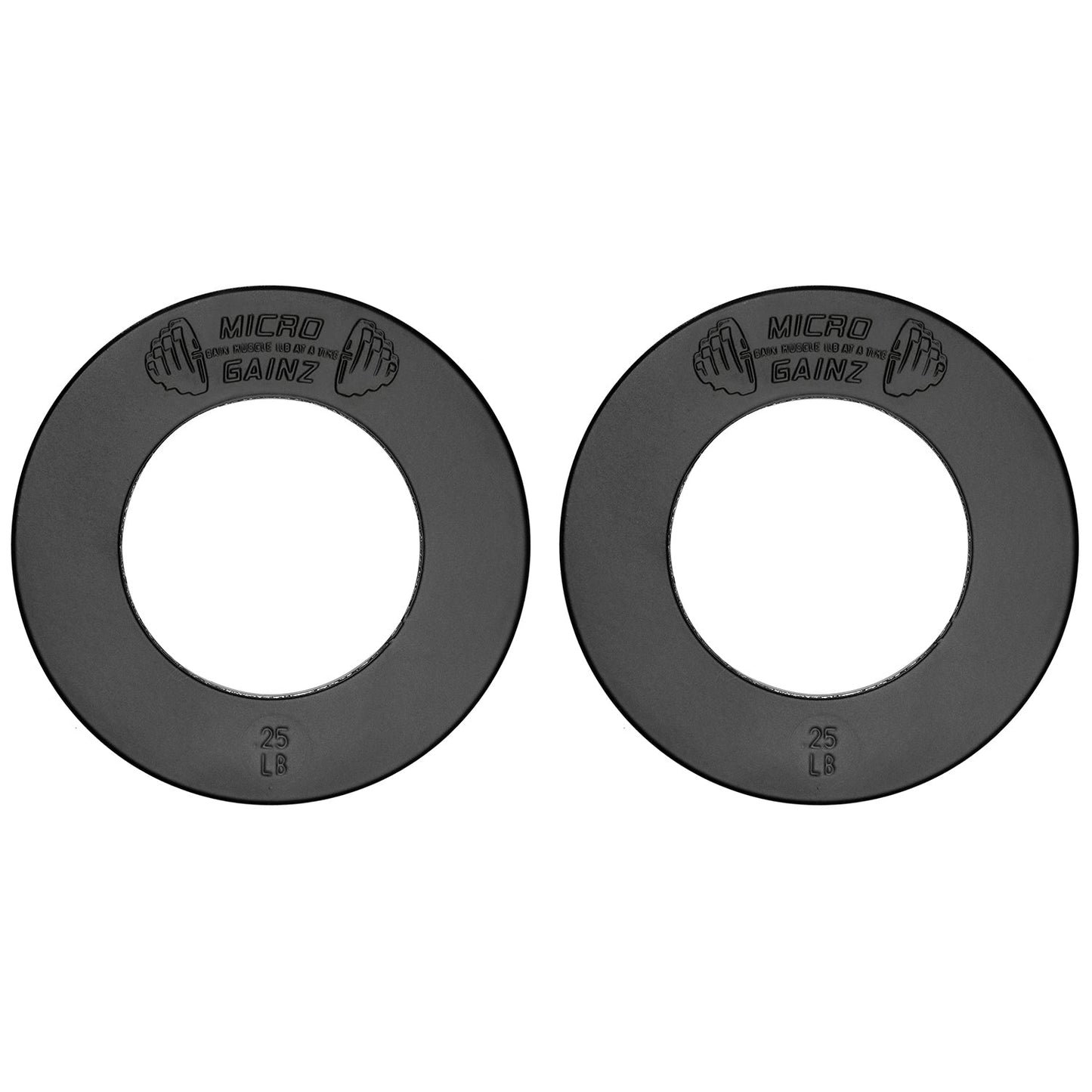 Micro Gainz Olympic Size Fractional Weight Plates Pair of .25LB Plates