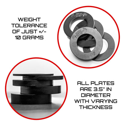 Micro Gainz Olympic Size Fractional Weight Plates Pair of .25LB Plates