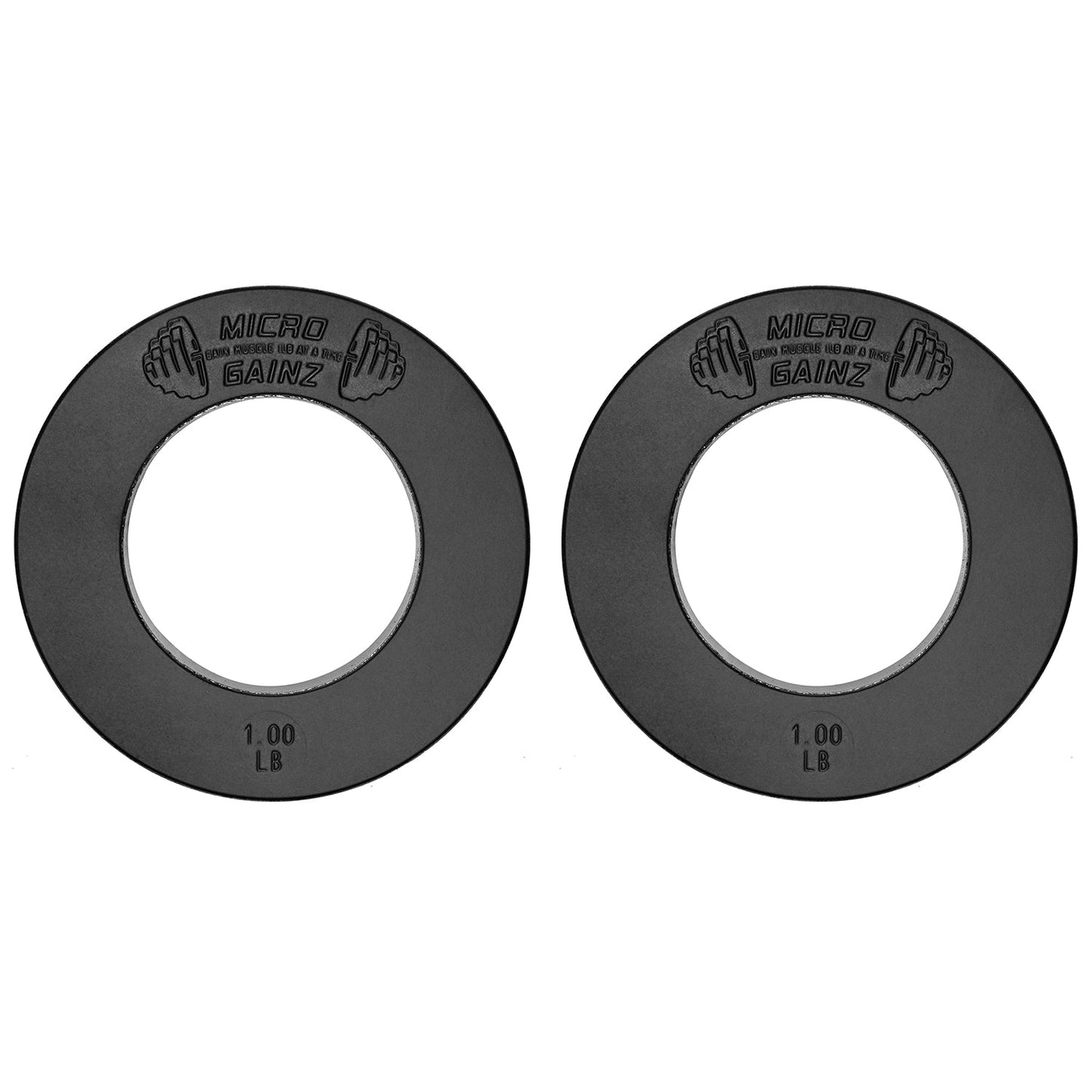 Micro Gainz Olympic Size Fractional Weight Plates Pair of 1LB Plates