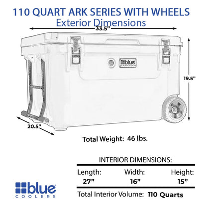 110 Quart Ark Series Roto-Molded Wheeled Cooler