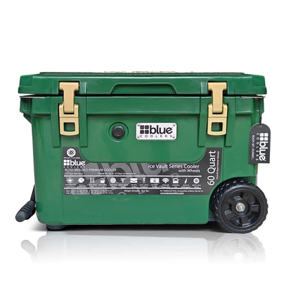 60 Quart Ice Vault Roto-Molded Cooler with Wheels