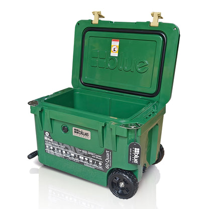60 Quart Ice Vault Roto-Molded Cooler with Wheels