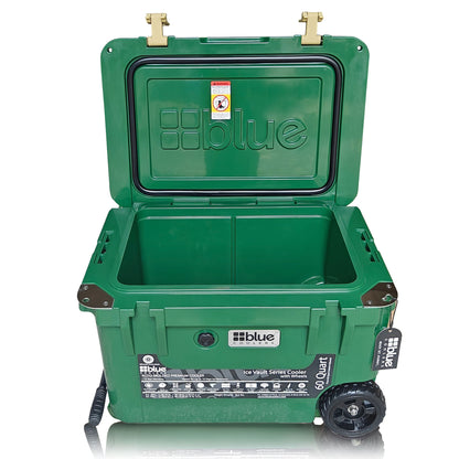 60 Quart Ice Vault Roto-Molded Cooler with Wheels