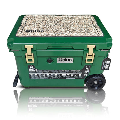 60 Quart Ice Vault Roto-Molded Cooler with Wheels