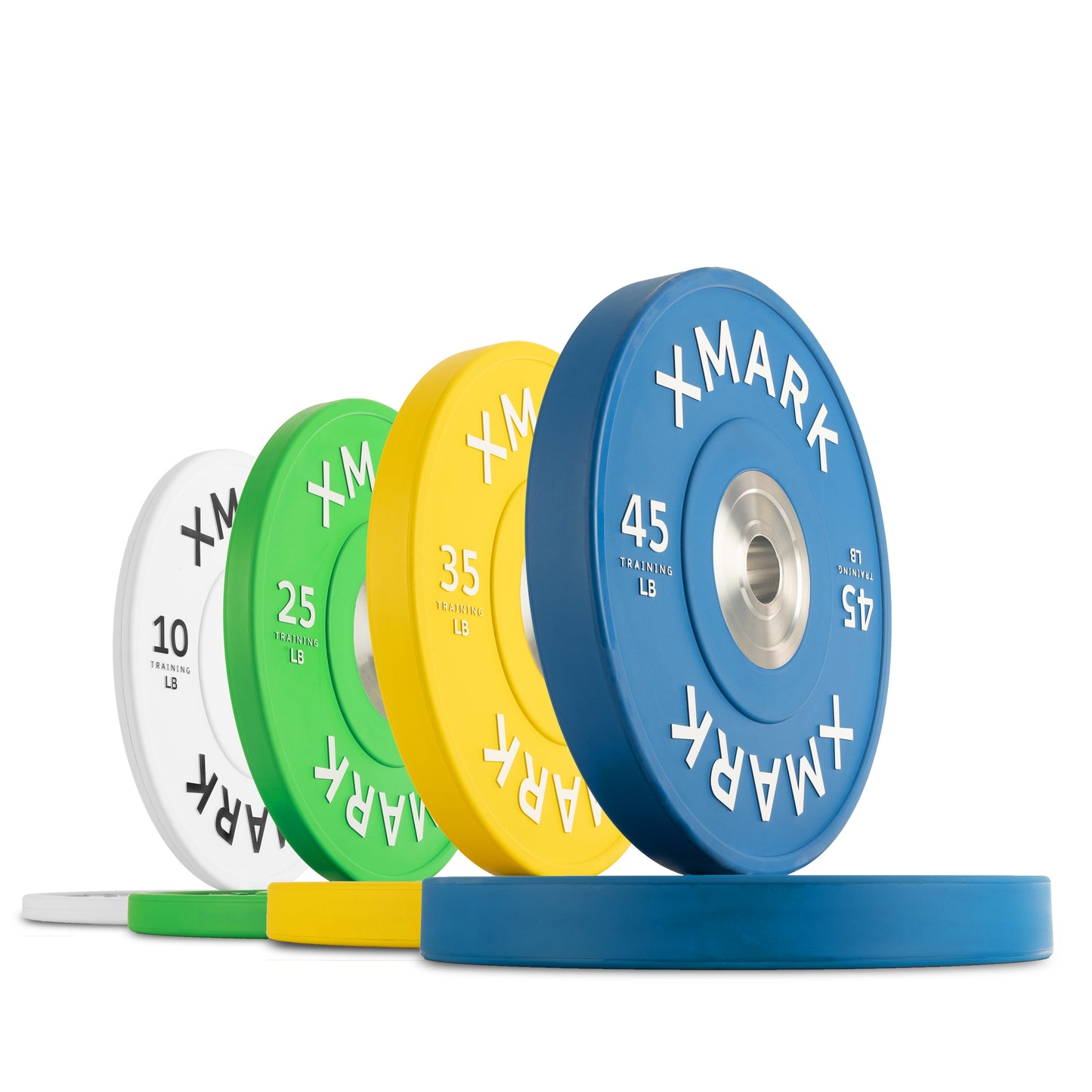 Commercial Color Bumper Plates with Chrome Insert