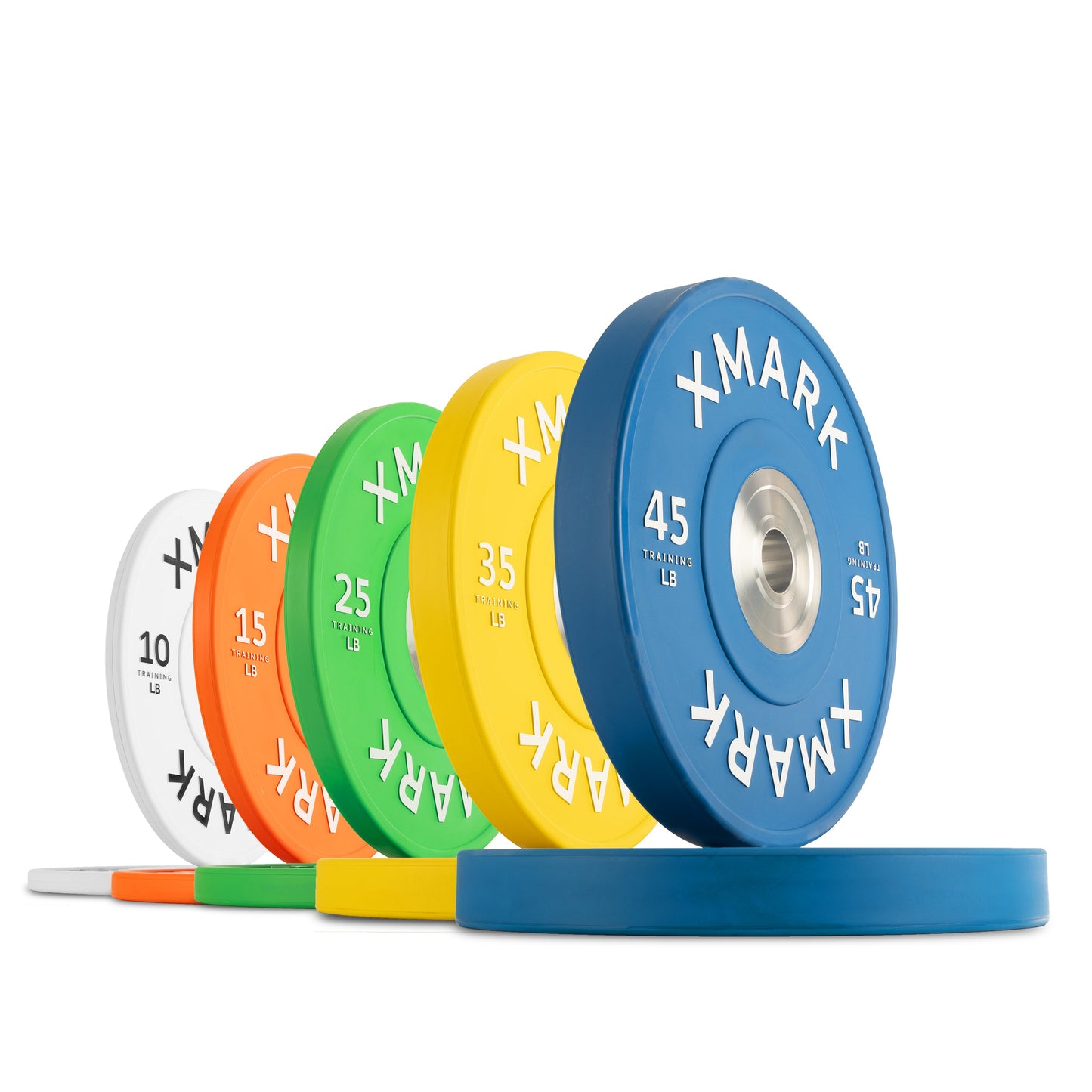 Commercial Color Bumper Plates with Chrome Insert