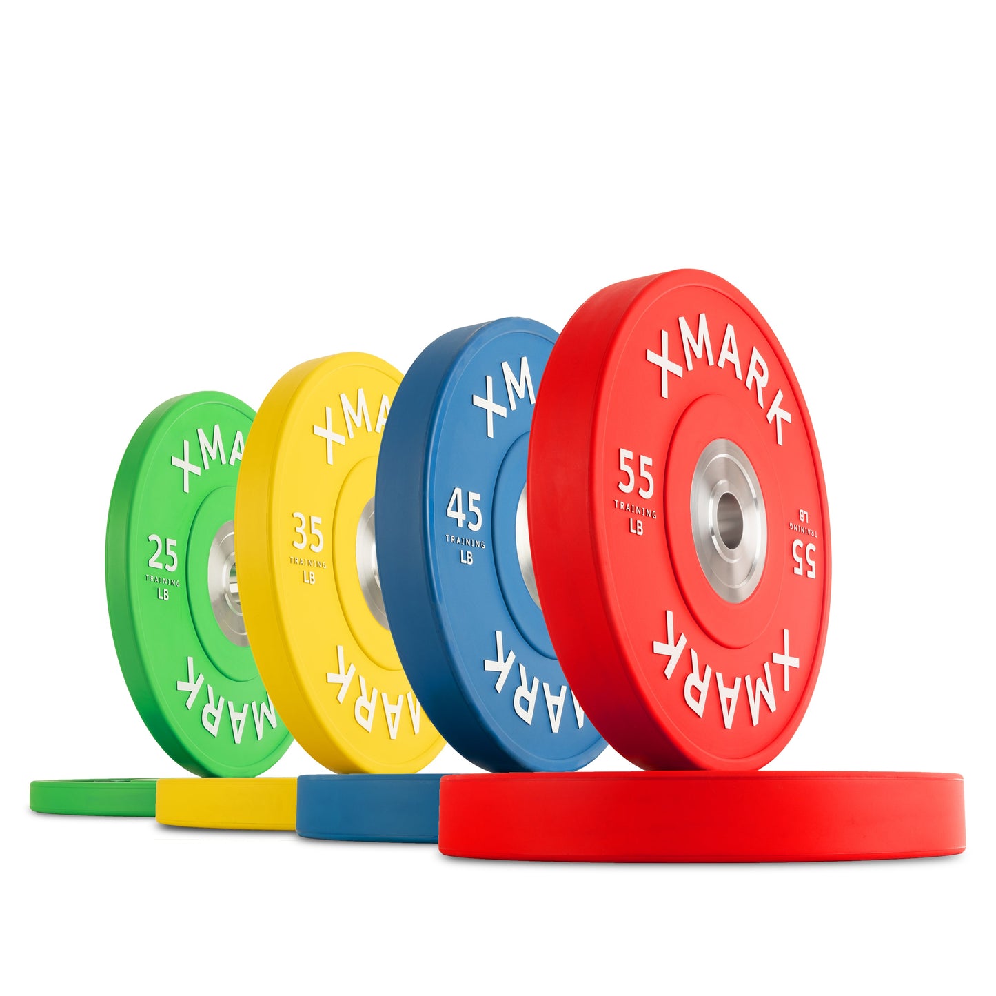Commercial Color Bumper Plates with Chrome Insert