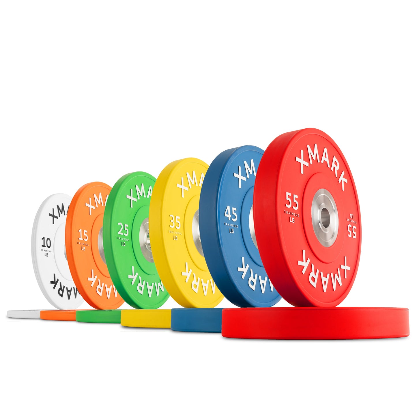 Commercial Color Bumper Plates with Chrome Insert