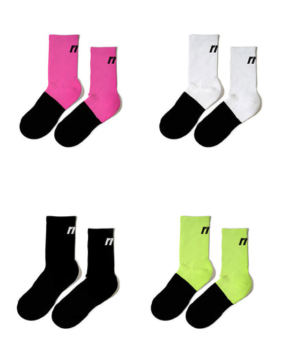 Marathon Crew Sock- Basic Black - RNNR - The Track and Field Store