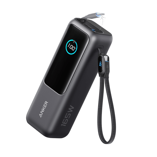 Anker Laptop Power Bank (25K, 165W, Built-In and Retractable Cables) Anker