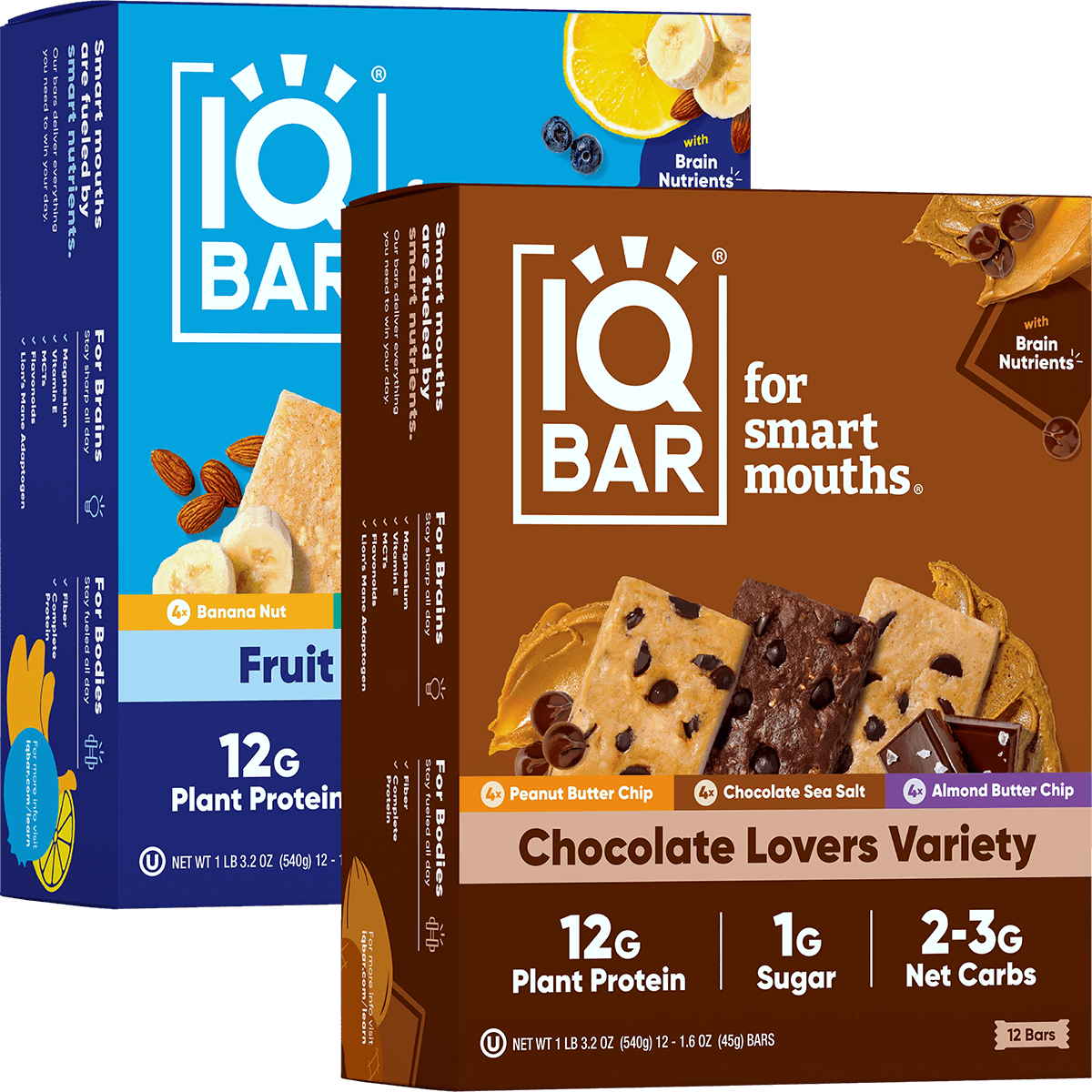 Chocolate Lovers & Fruit Lovers (24 Bars) - IQ Bar - The Track and Field Store