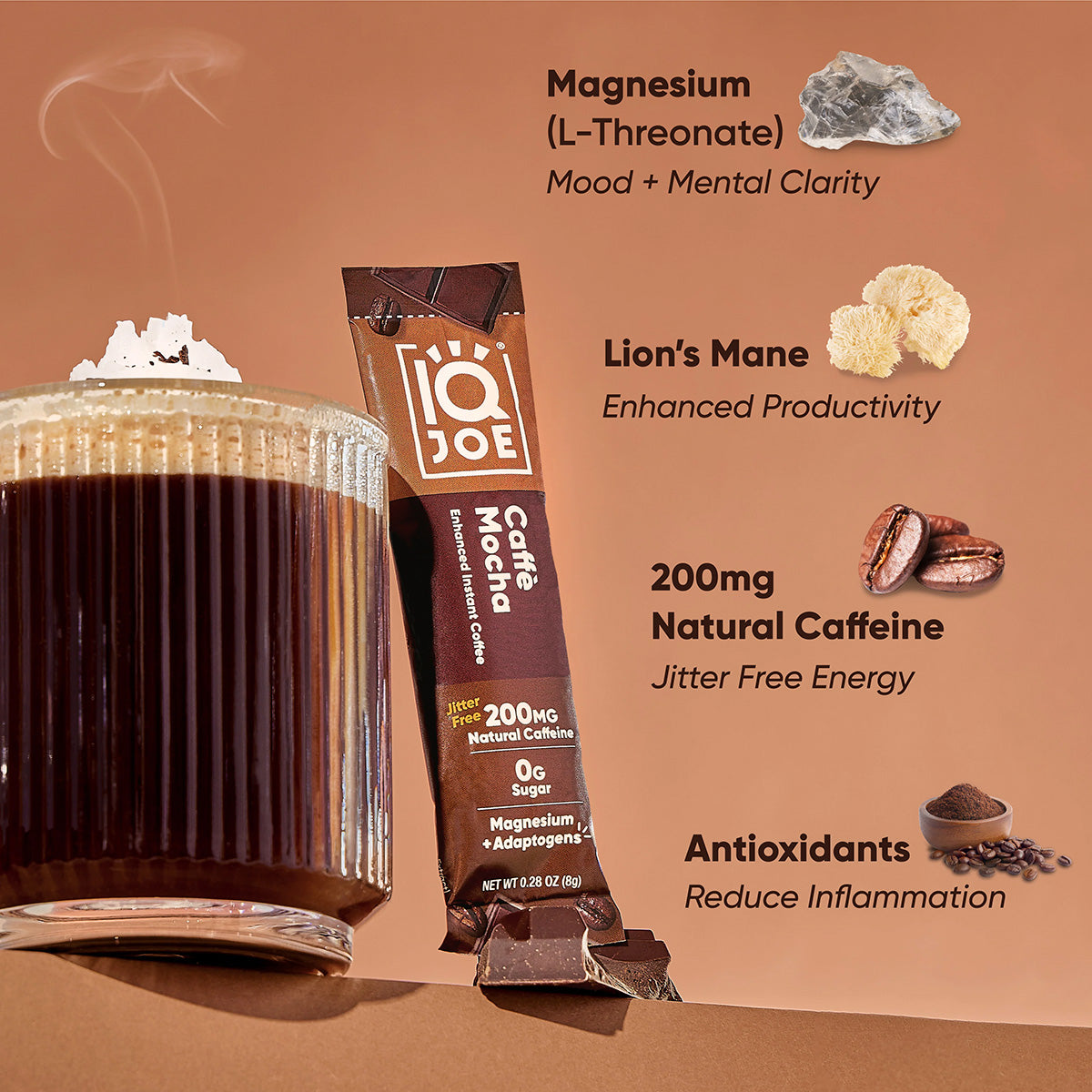 Caffè Mocha (40 Sticks) - IQ Bar - The Track and Field Store
