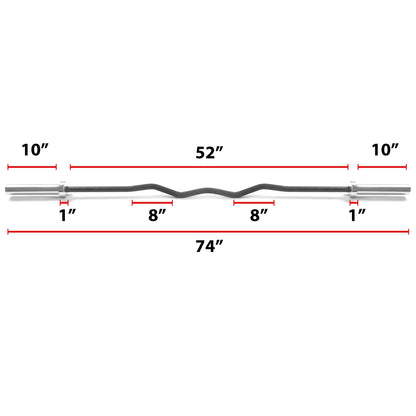 Convict 6ft Rackable Curl Bar